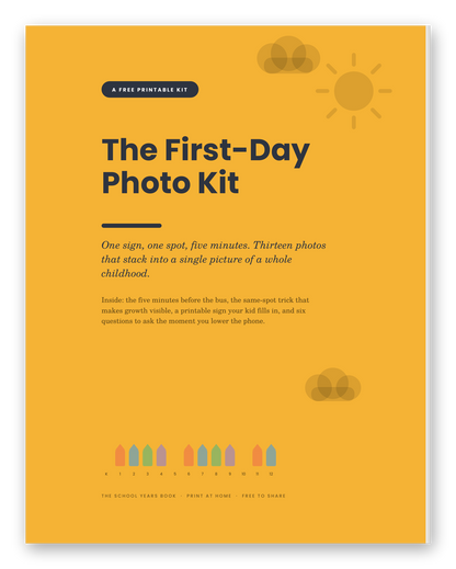 First Day of School Photo Kit