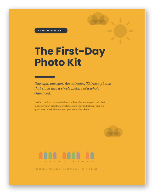 First Day of School Photo Kit